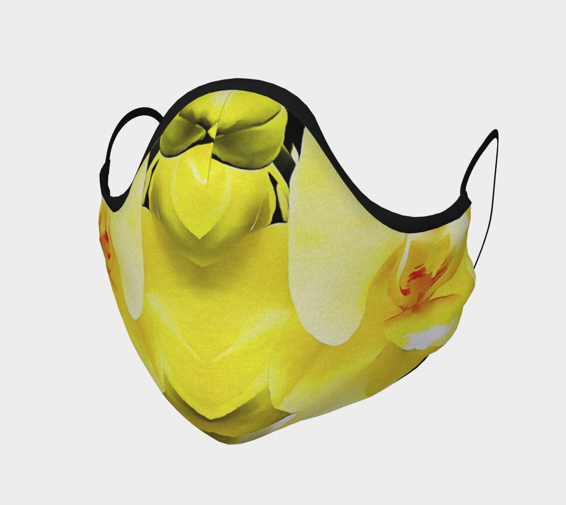 Yellow Orchid Face Covering preview #1