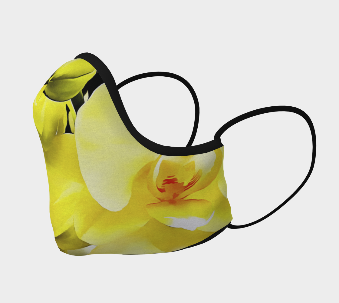 Yellow Orchid Face Covering preview #2