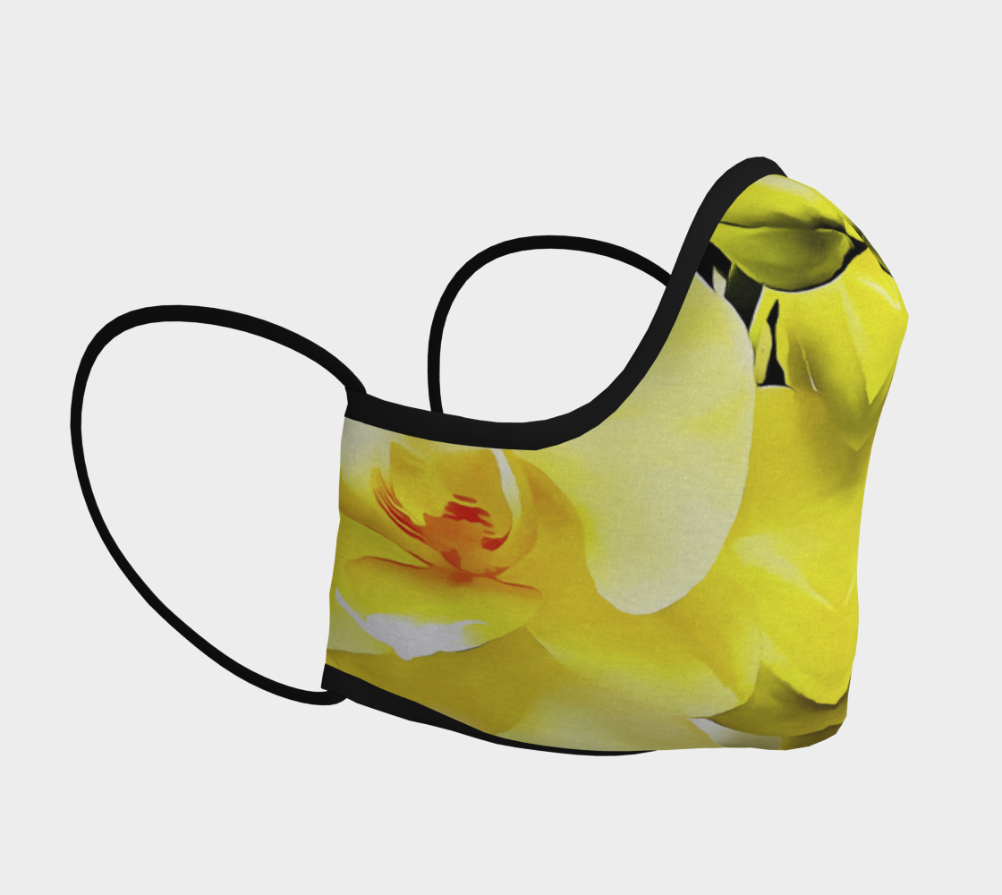 Yellow Orchid Face Covering preview #3