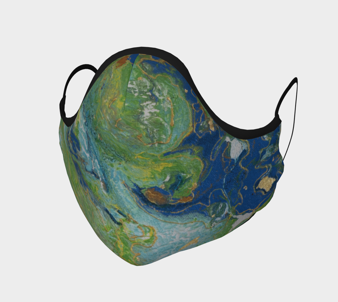 Marbled Face Covering 3D preview
