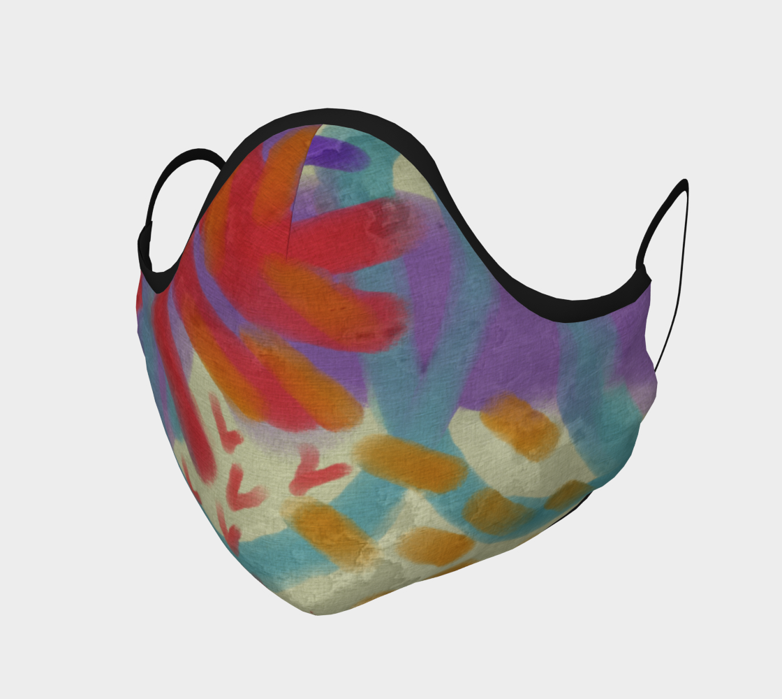 Aperçu de Funky Abstract Art Face Mask #1