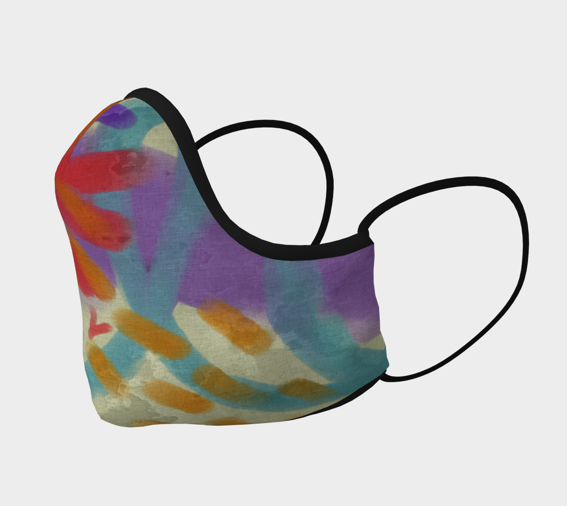 Aperçu de Funky Abstract Art Face Mask #2