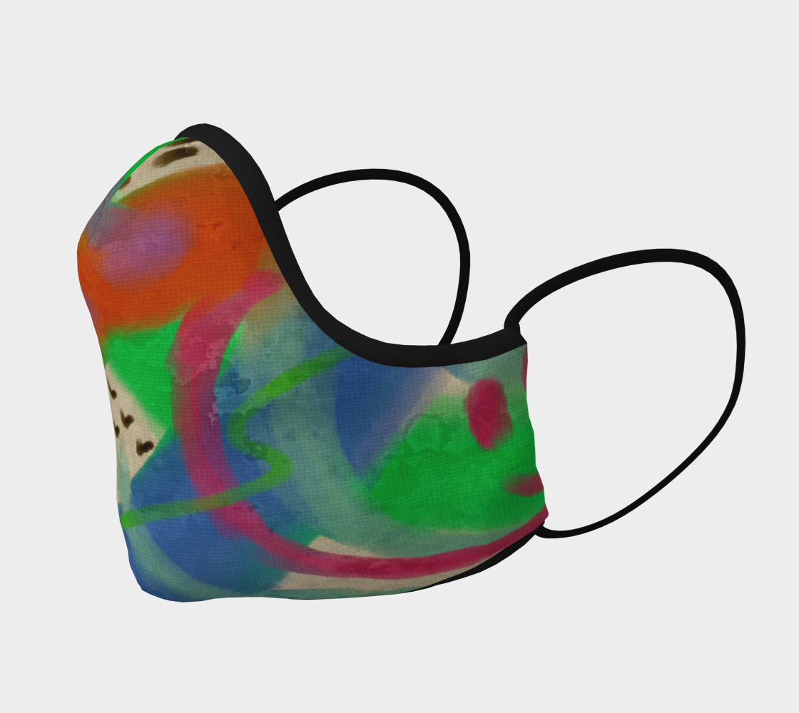 Aperçu de Funky Abstract Art Face Mask #2