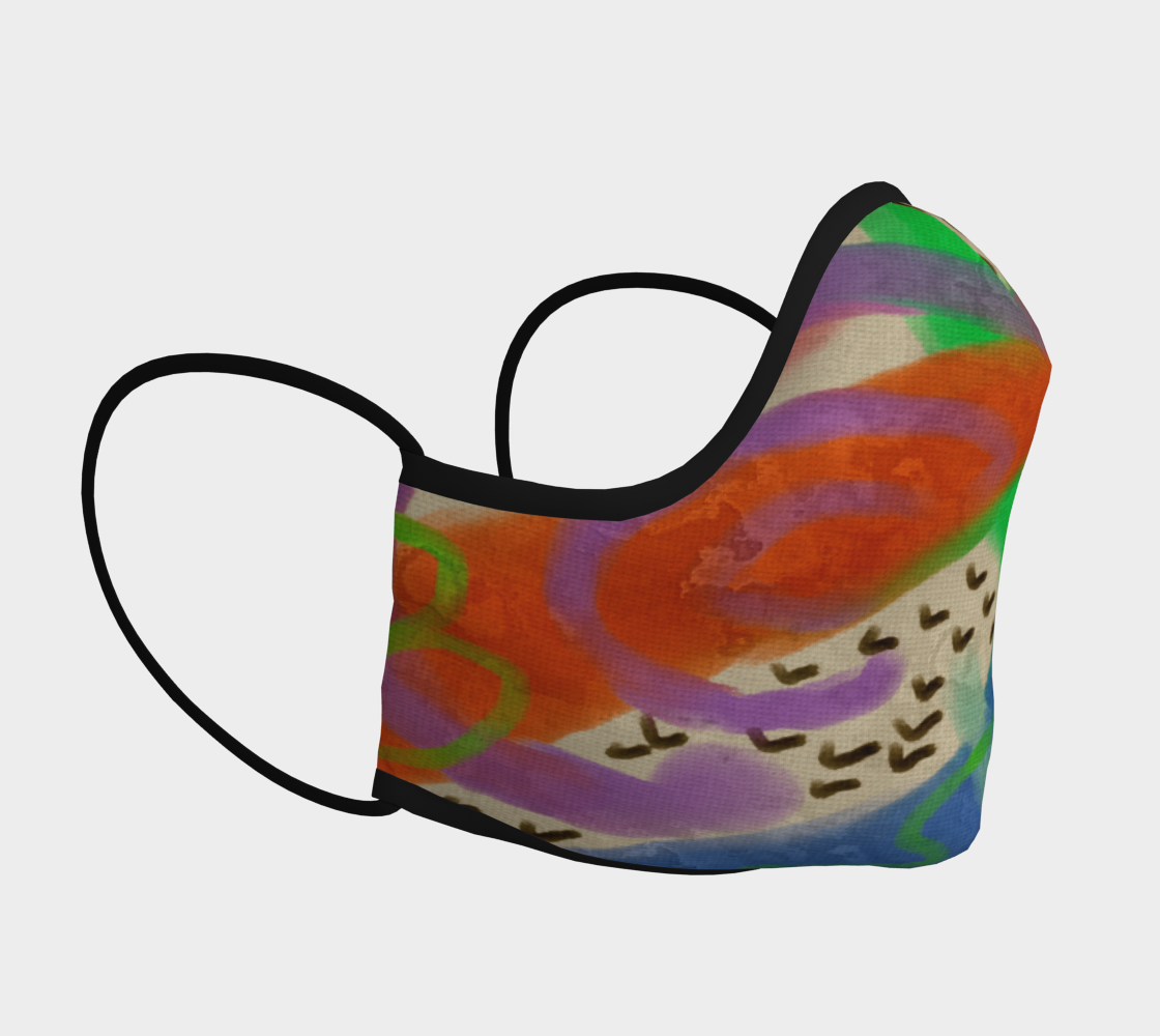 Aperçu de Funky Abstract Art Face Mask #3