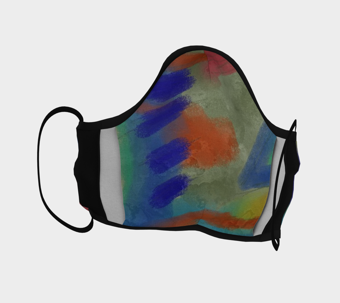 Aperçu de Funky Abstract Art Face Mask #4