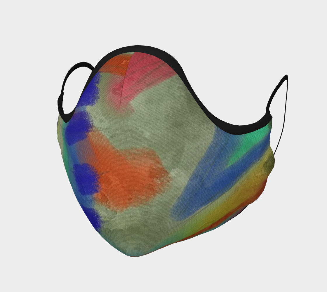 Aperçu de Funky Abstract Art Face Mask #1
