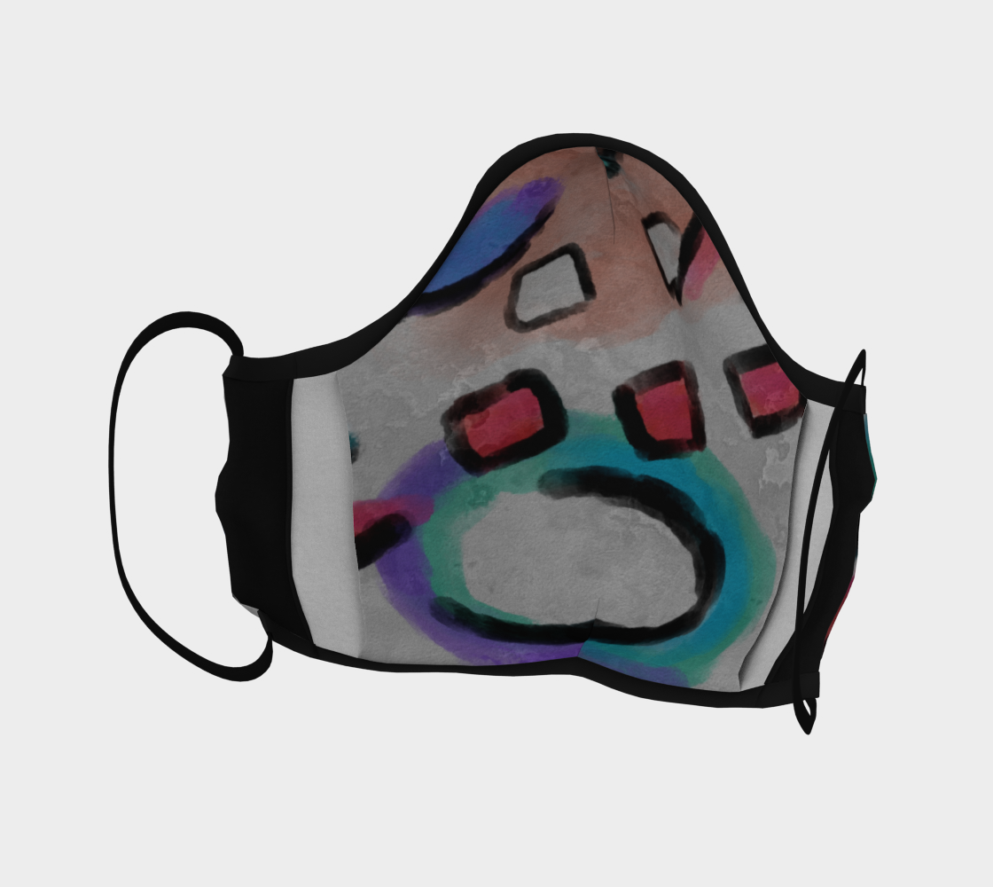 Aperçu de Funky Abstract Art Face Mask #4