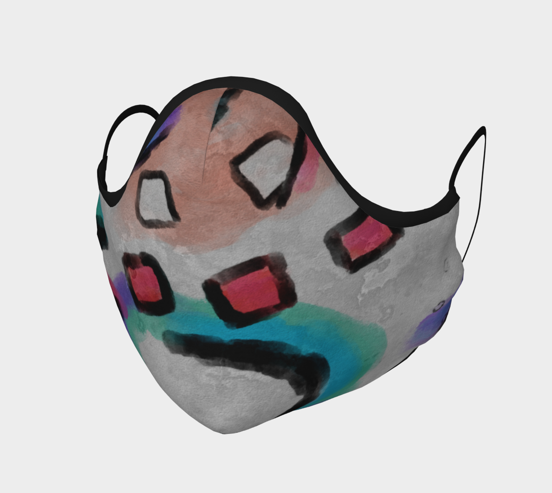 Aperçu de Funky Abstract Art Face Mask #1
