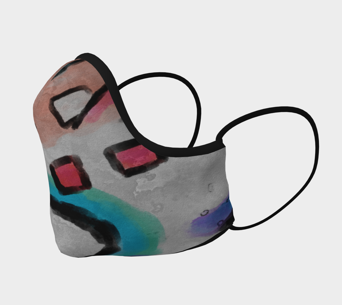 Aperçu de Funky Abstract Art Face Mask #2