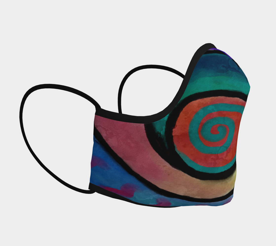 Aperçu de Colorful Abstract Art Face Mask #3