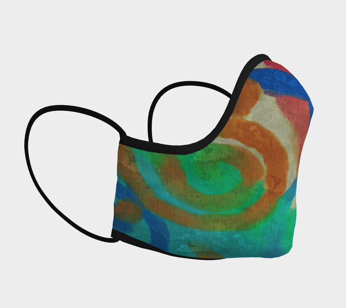 Aperçu de Colorful Abstract Art Face Mask #3