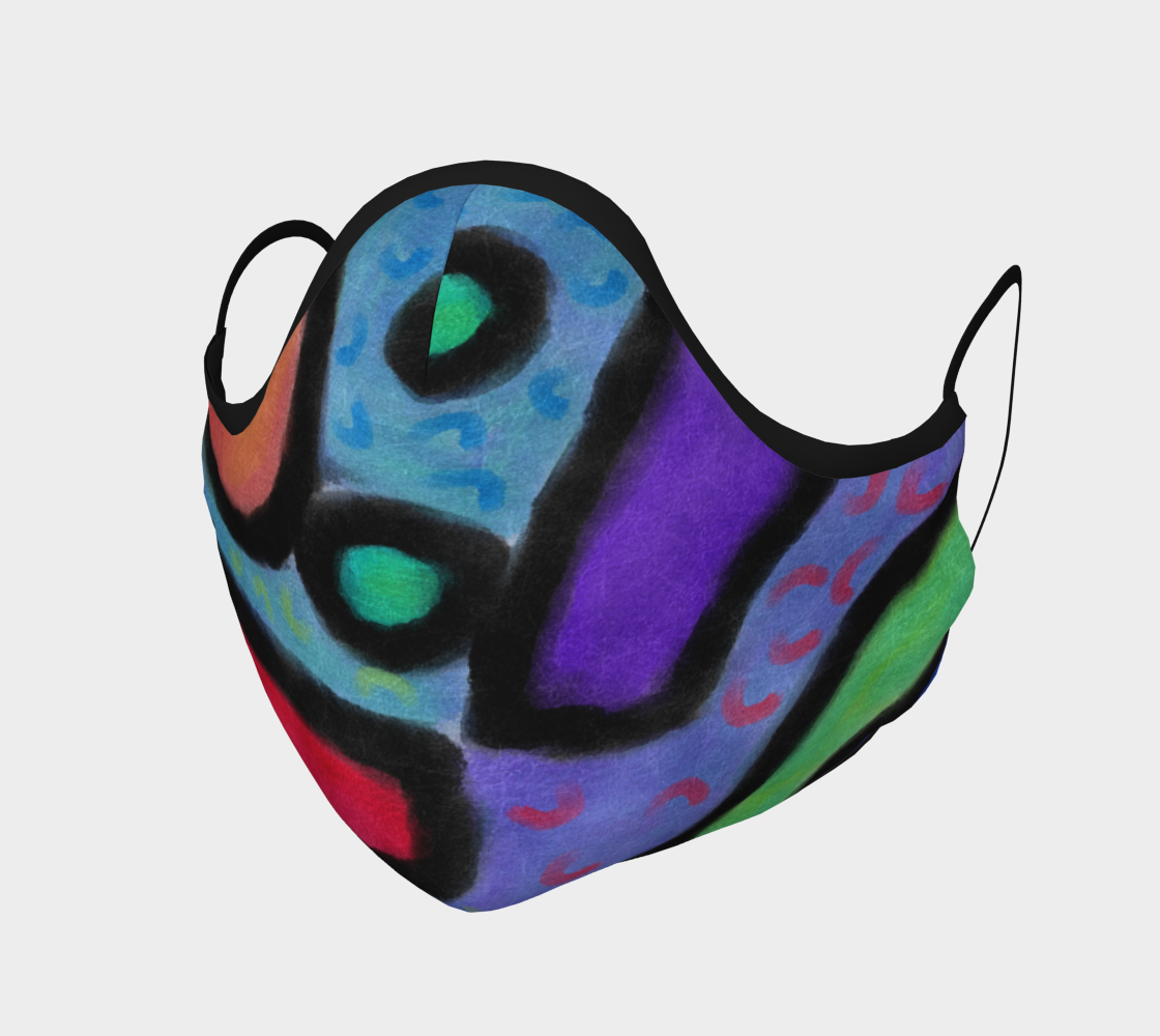 Aperçu de Funky Abstract Art Face Mask #1