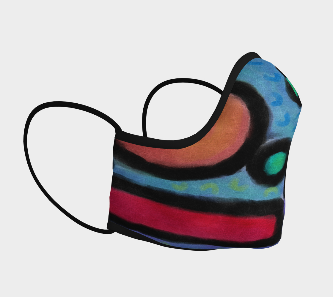 Aperçu de Funky Abstract Art Face Mask #3