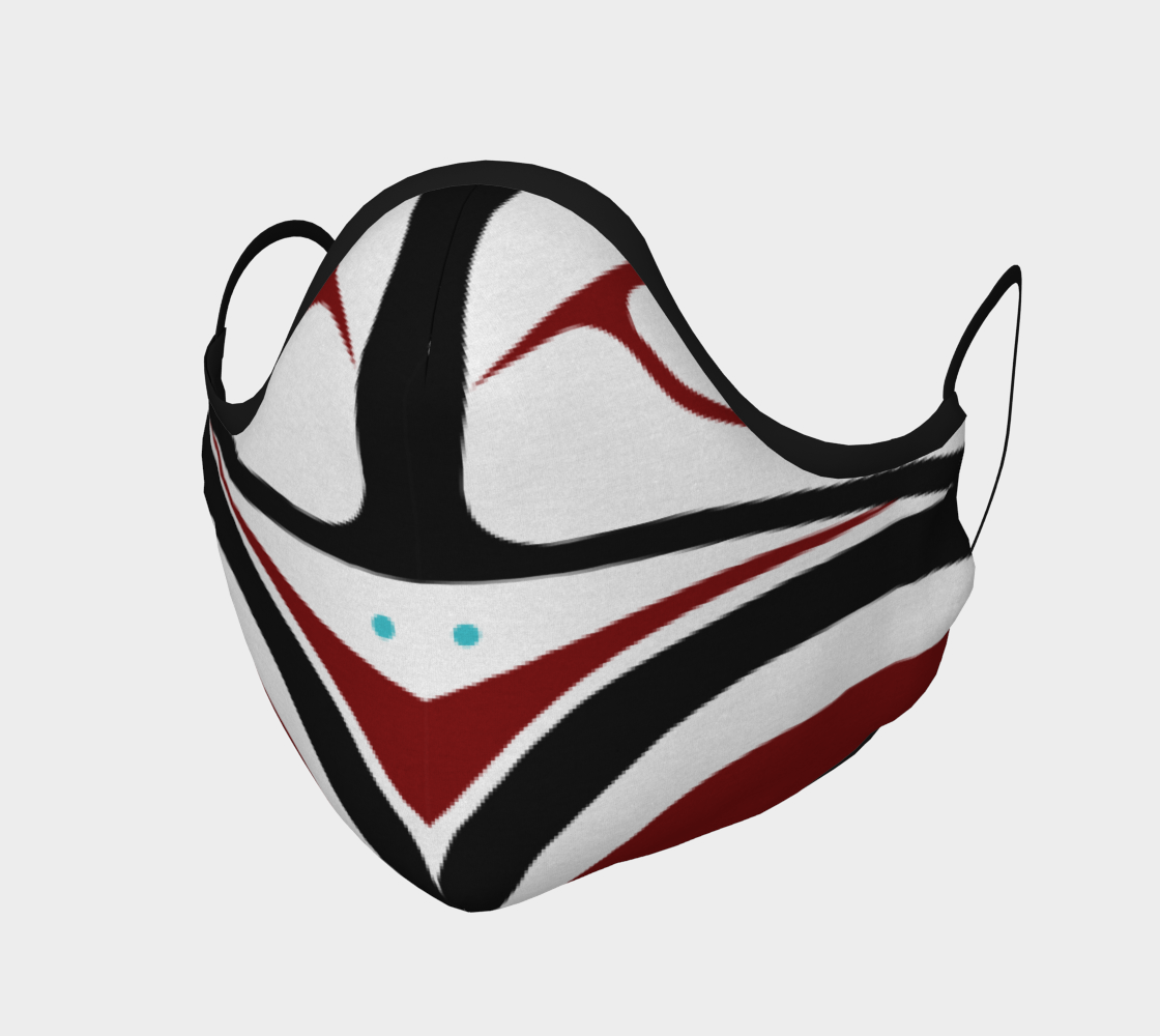 Warrior Eagle Pacific Northwest Formline Face Mask Revised Layout preview