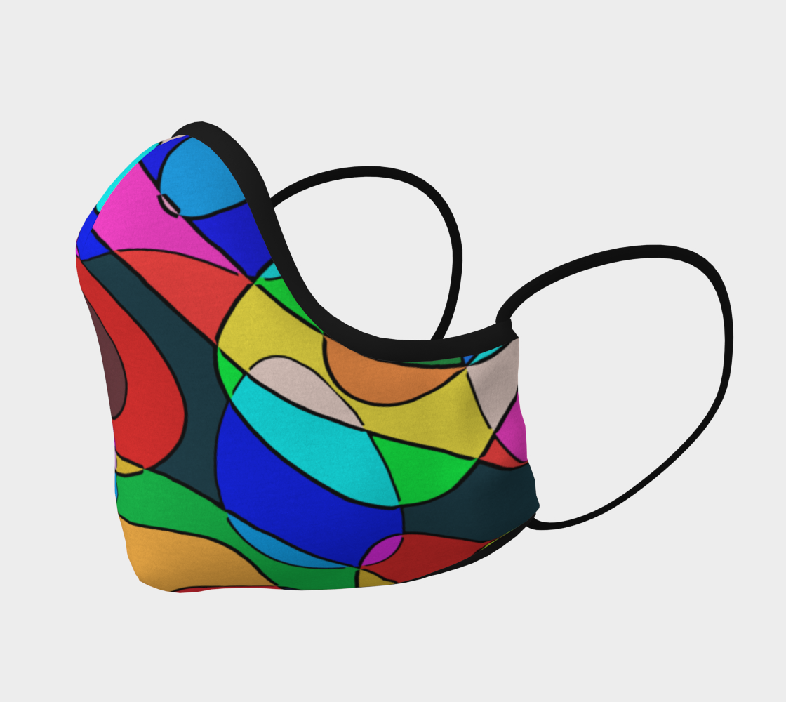 Modern POP ART Squiggly Loops multicolored preview #2