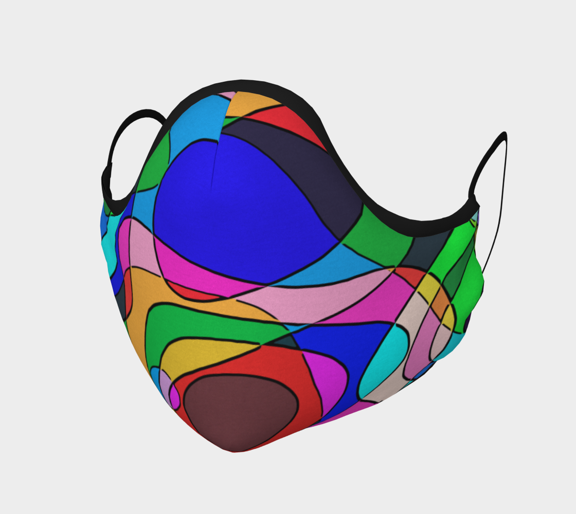Modern POP ART Squiggly Loops multicolored thumbnail #2