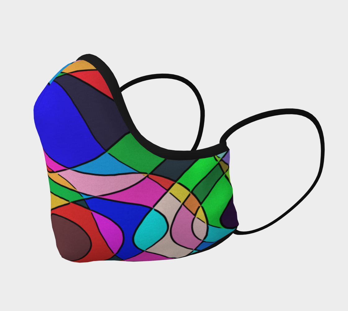 Modern POP ART Squiggly Loops multicolored preview #2
