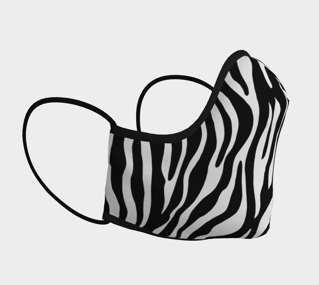 Zebra Stripes Pattern - Traditional Colors Black White thumbnail #4