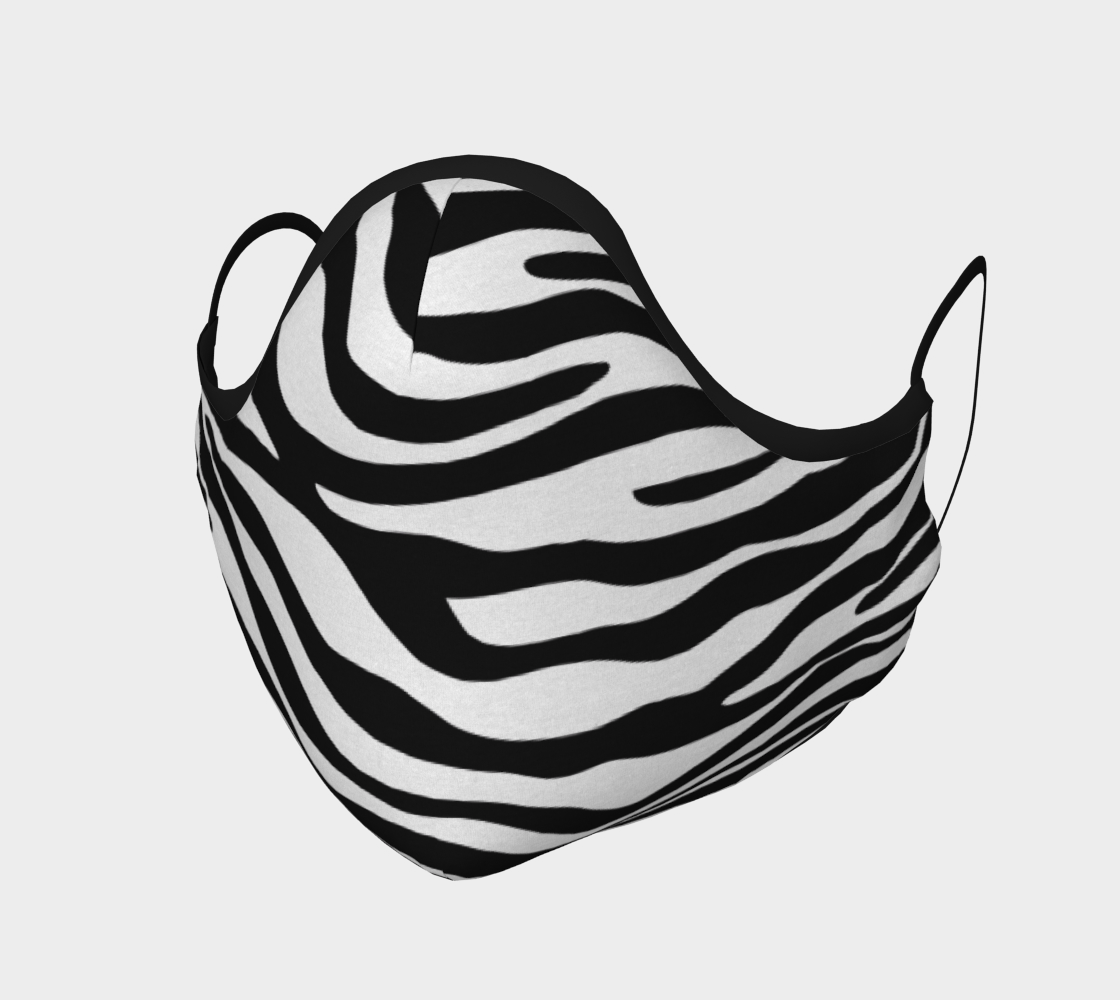 Zebra Stripes Pattern - Traditional Colors Black White preview