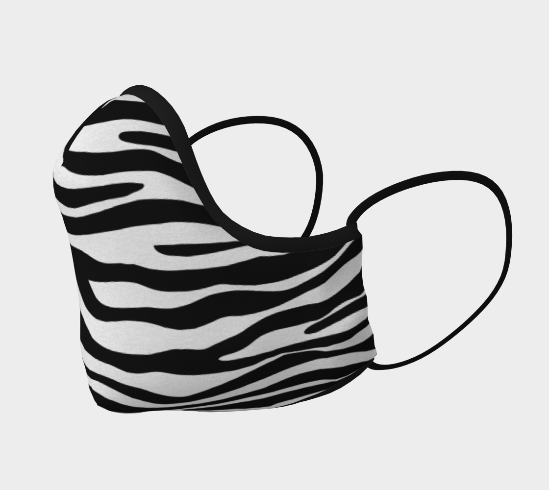 Zebra Stripes Pattern - Traditional Colors Black White thumbnail #3