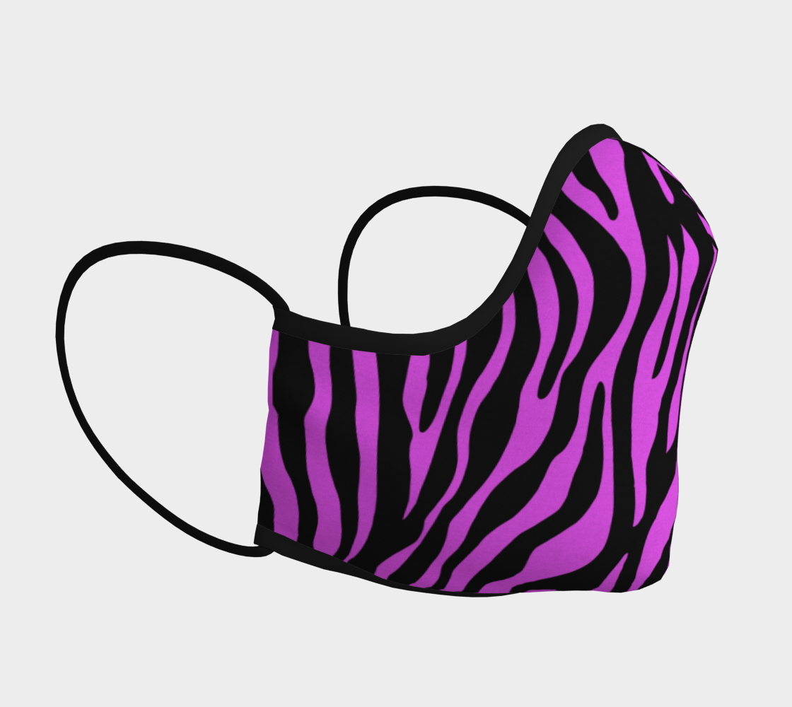 Zebra Stripes Pattern - Trend Colors Black Pink thumbnail #4