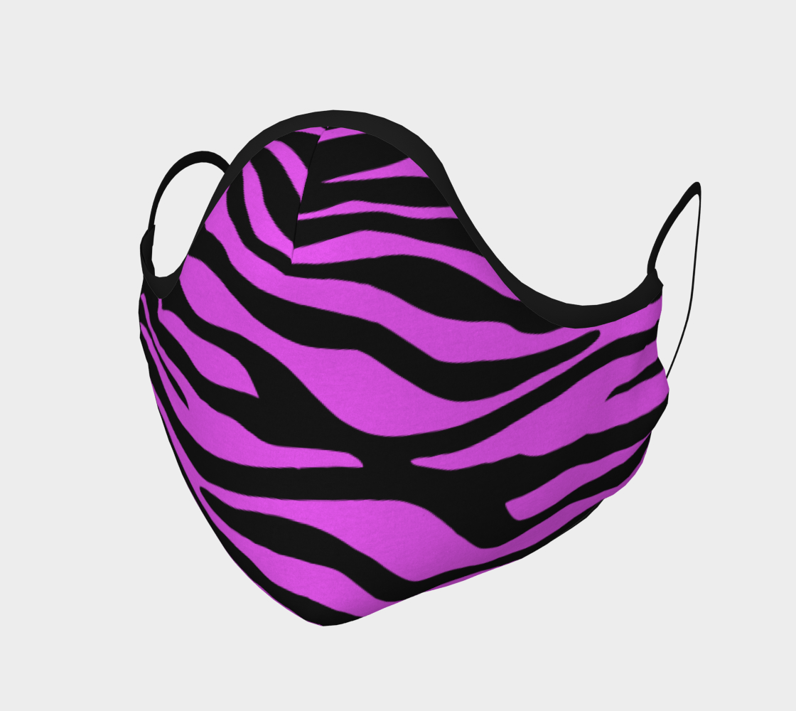Zebra Stripes Pattern - Trend Colors Black Pink 3D preview