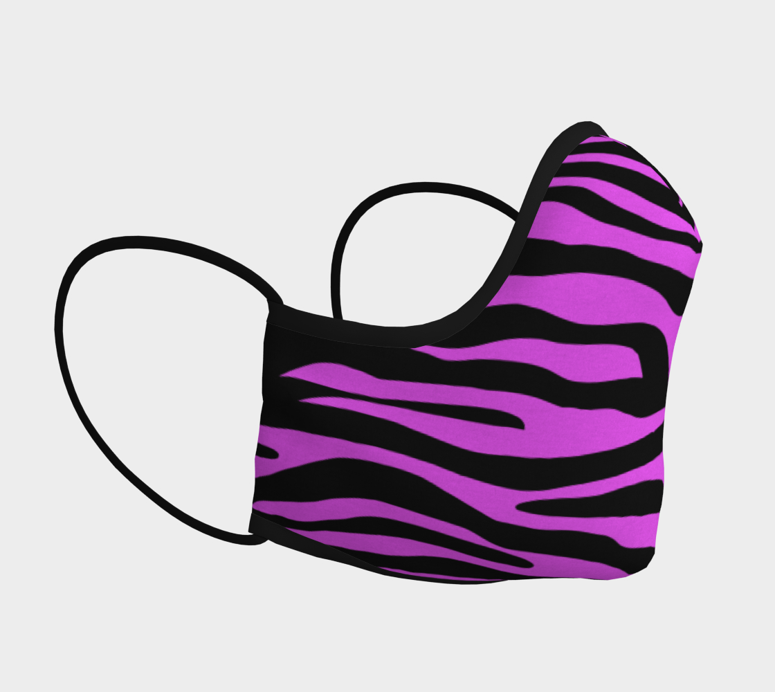 Zebra Stripes Pattern - Trend Colors Black Pink thumbnail #4