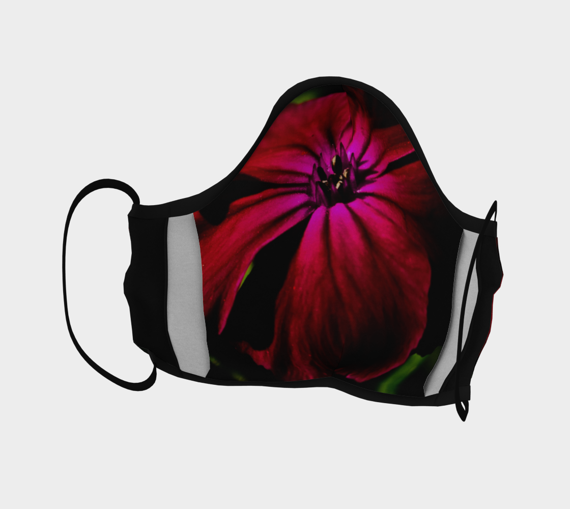 Purple Wild Flower Face Covering preview #4