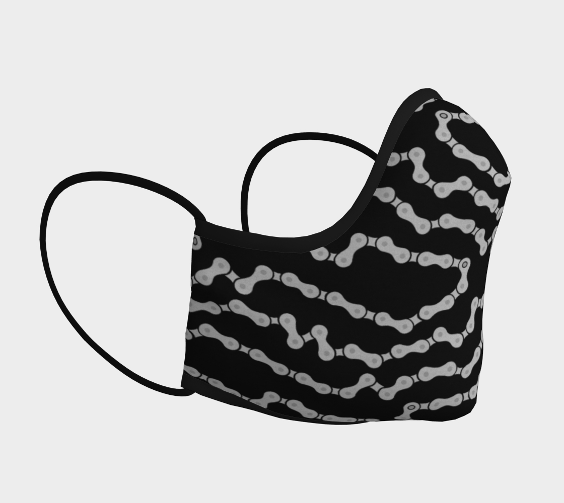 Aperçu de Bike Chain Face mask - Black #3