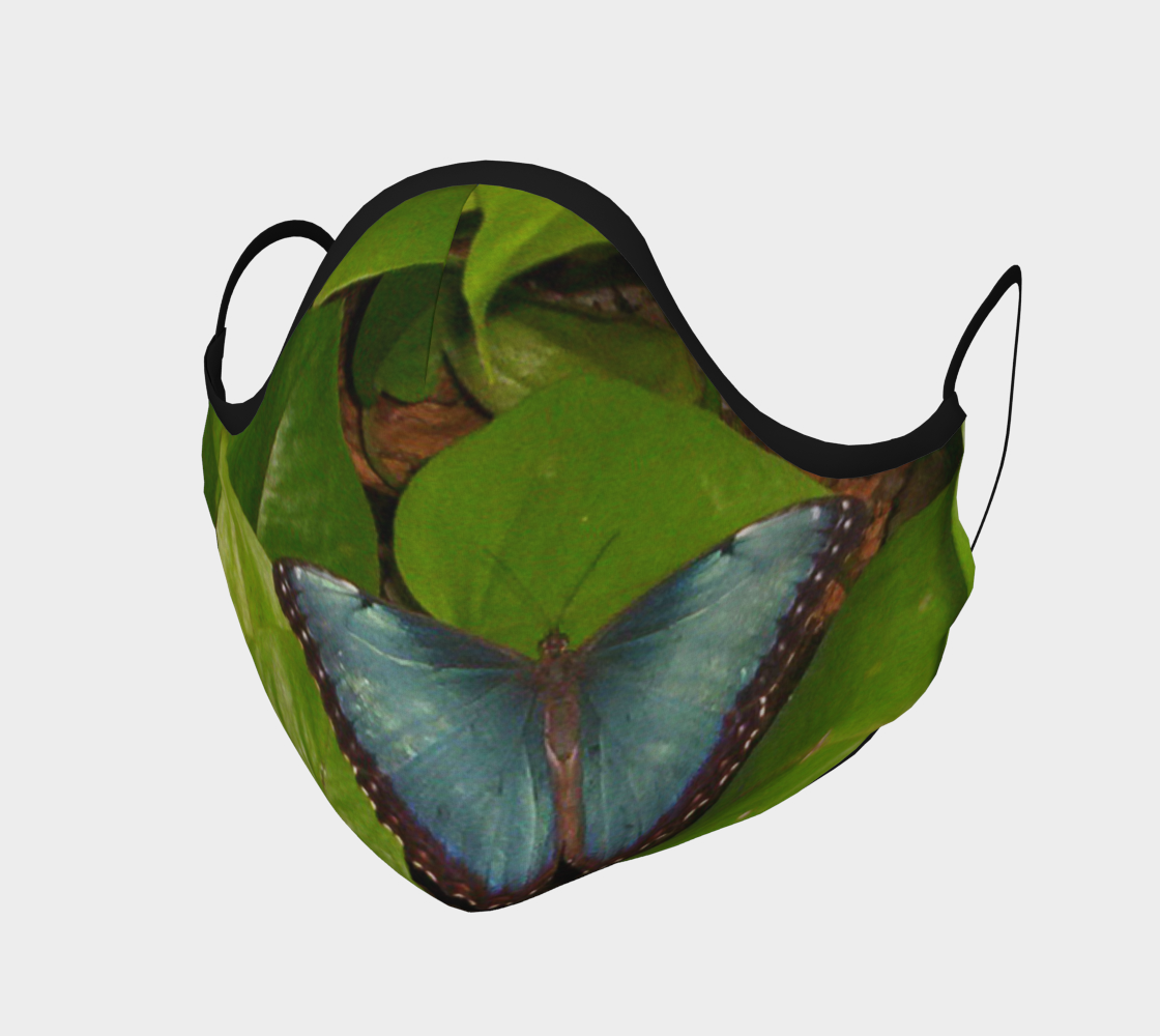 Aperçu de Blue Morpho Butterfly Face Covering