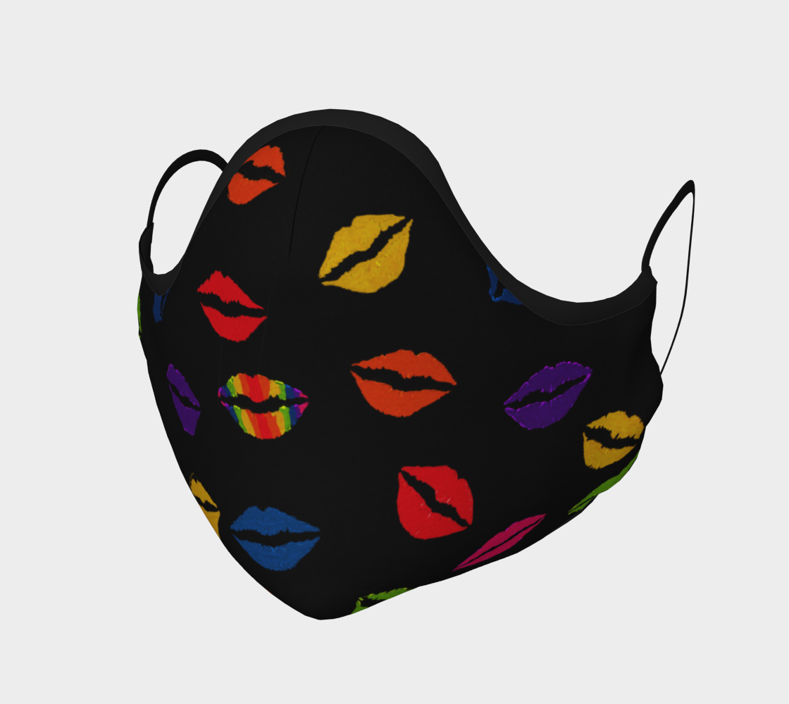 Aperçu de Colorburst Kisses Face Cover 