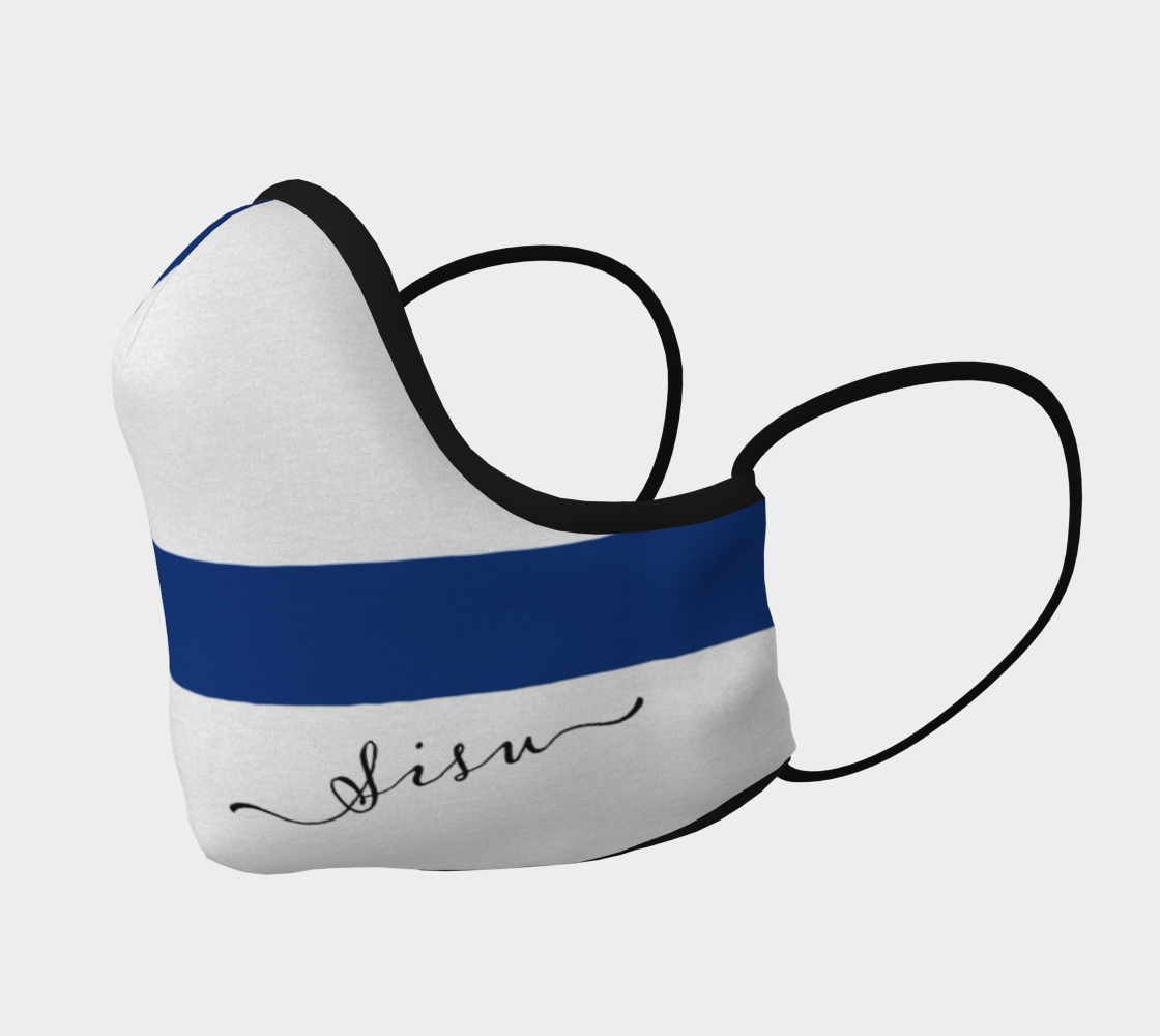 Finland Flag Sisu Face Mask preview #2