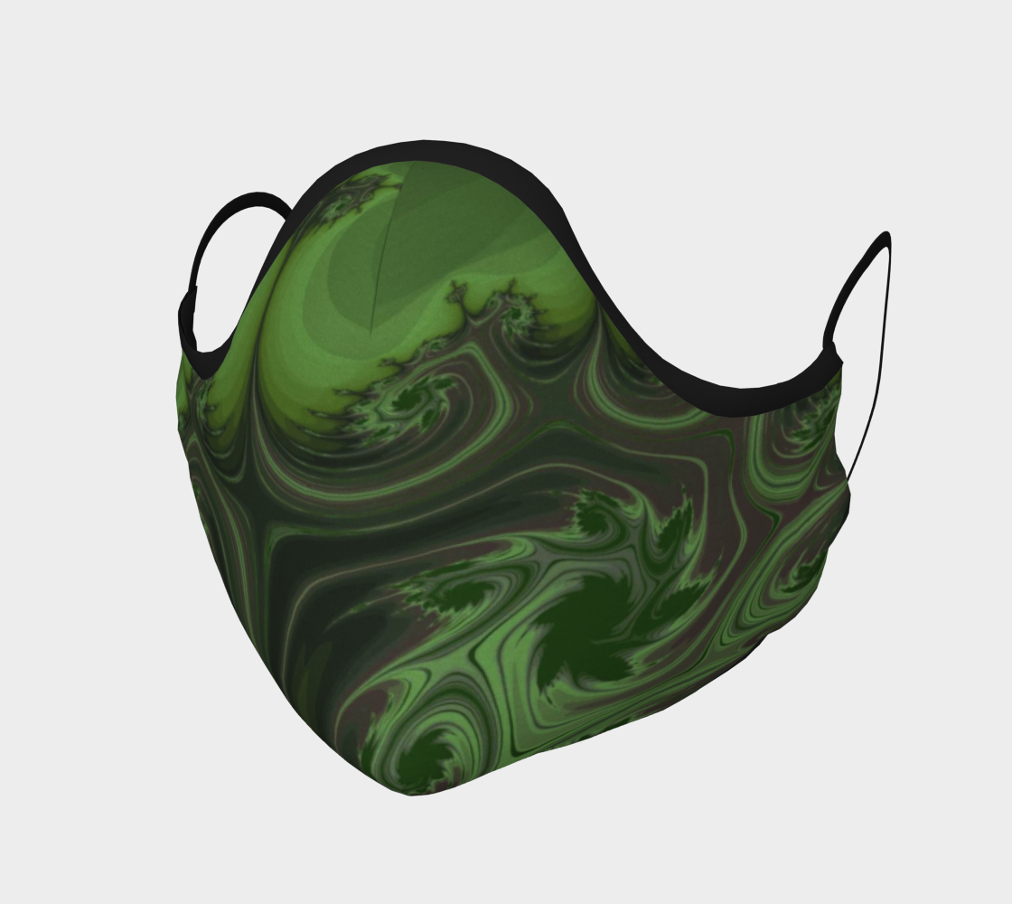 Green Tree Face Covering 3D preview