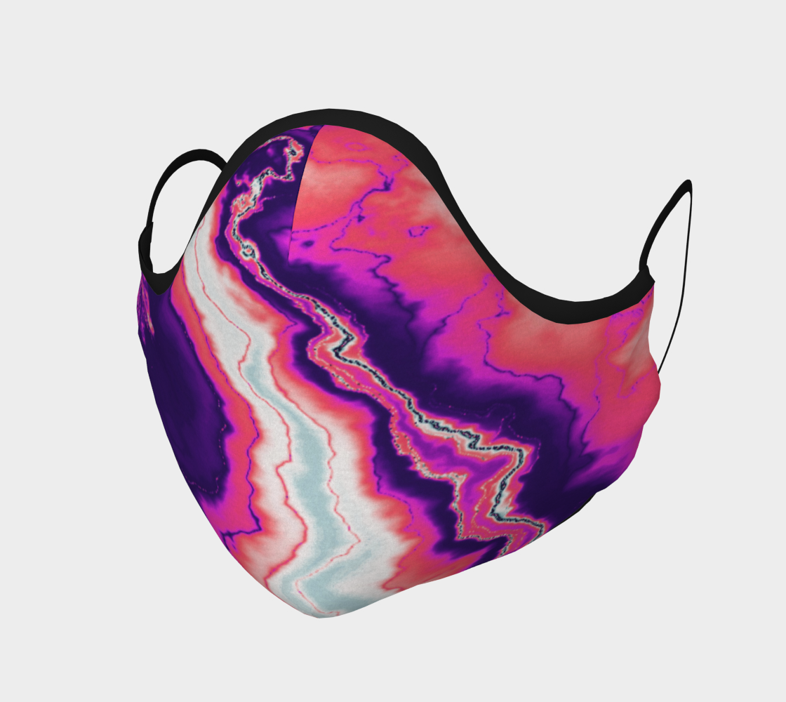Pink and Purple Geode Face Covering preview