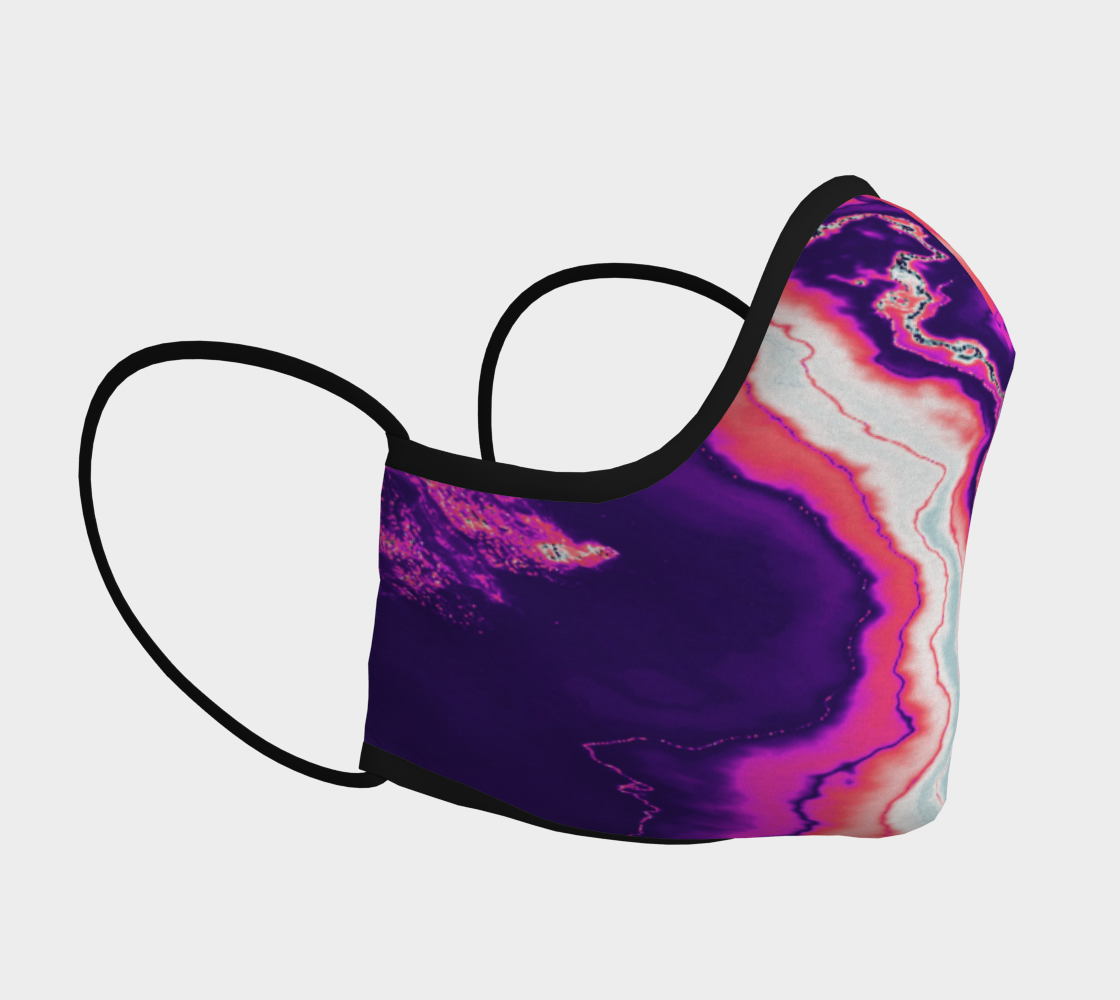 Pink and Purple Geode Face Covering thumbnail #4