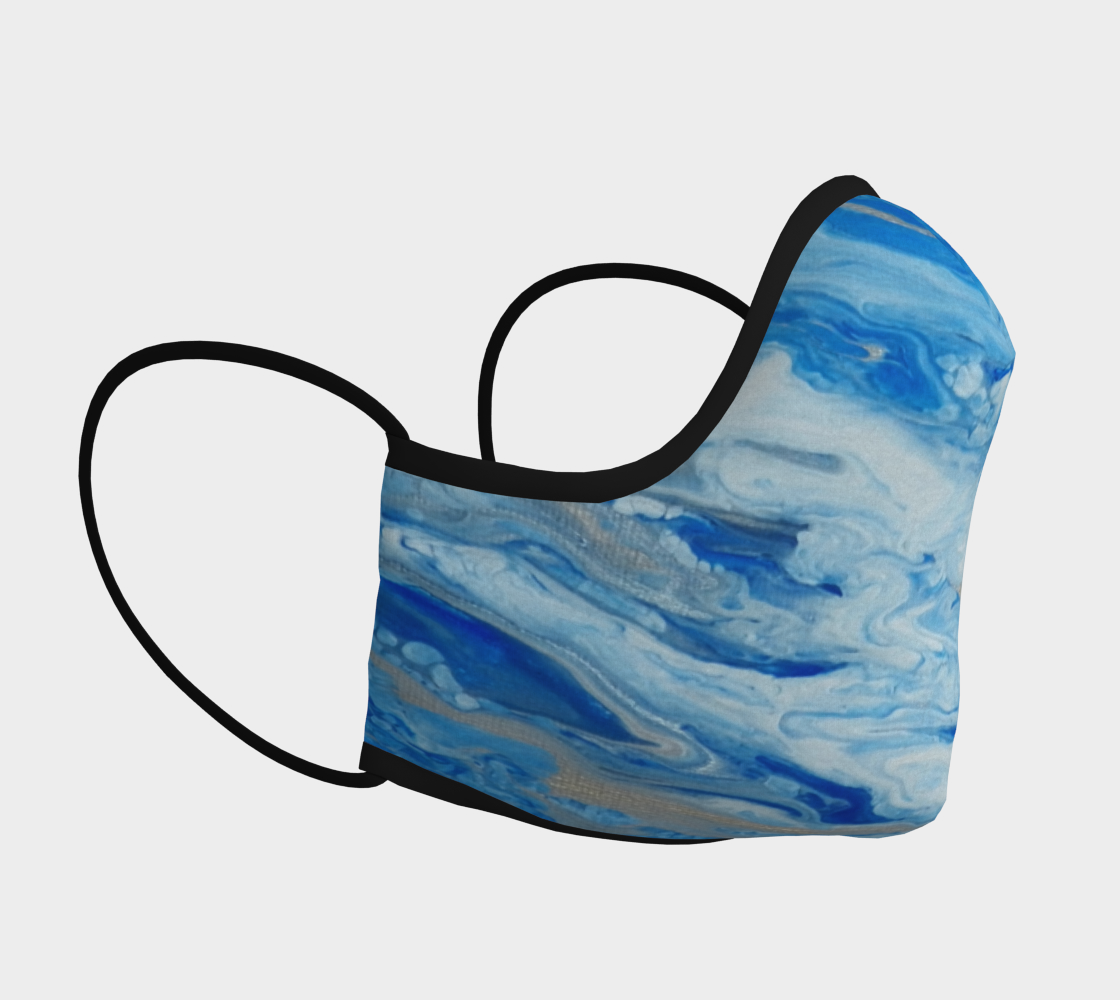 Sea Foam Face Covering preview #3