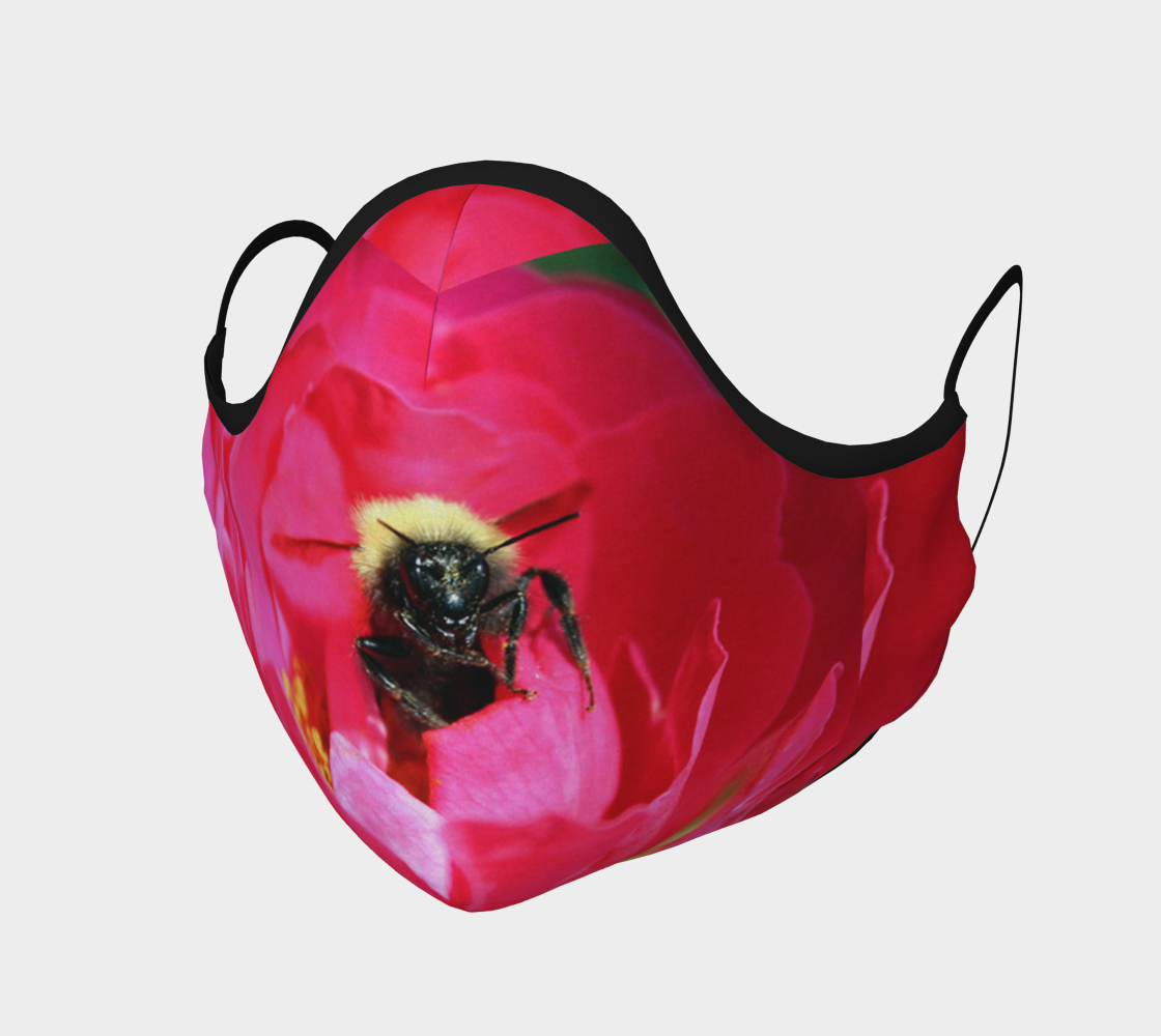 Bee Emerging From a Rose  3D preview