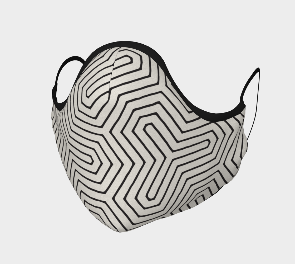 Aperçu de Geometric Black and White Modern Pattern 