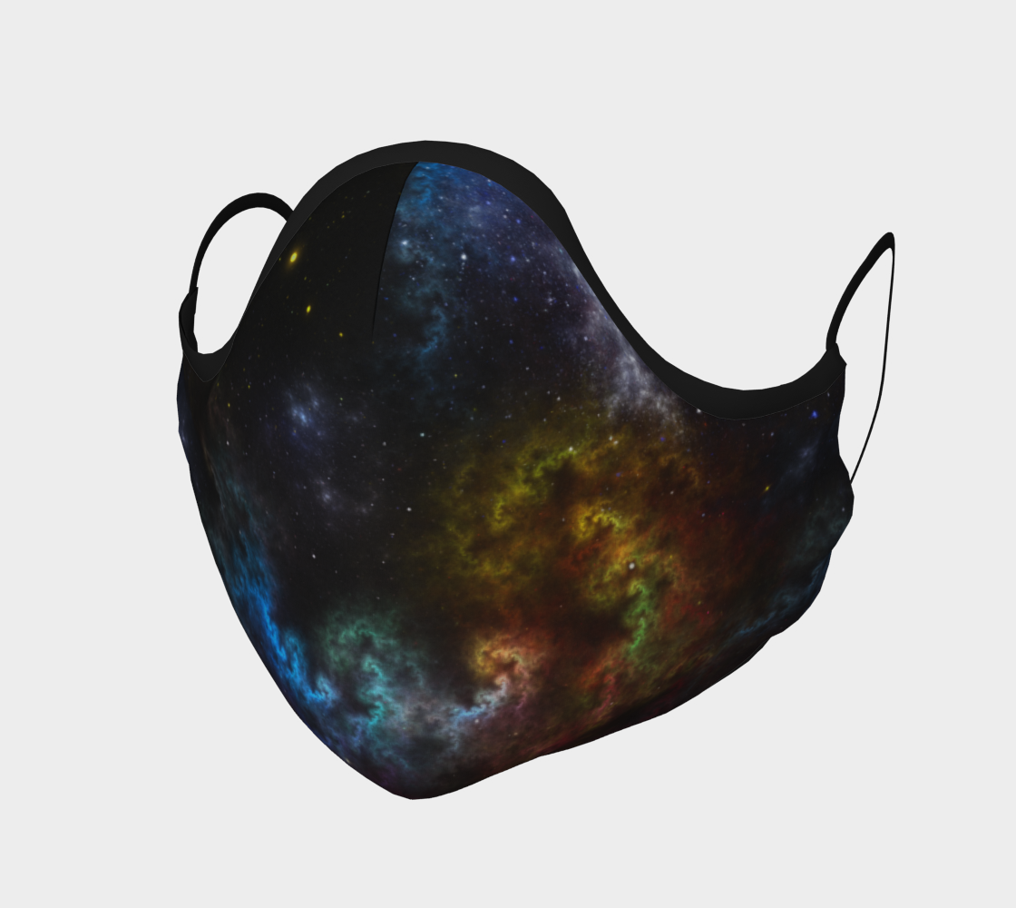 Nebula Menagerie Fractal Art Face MASk preview