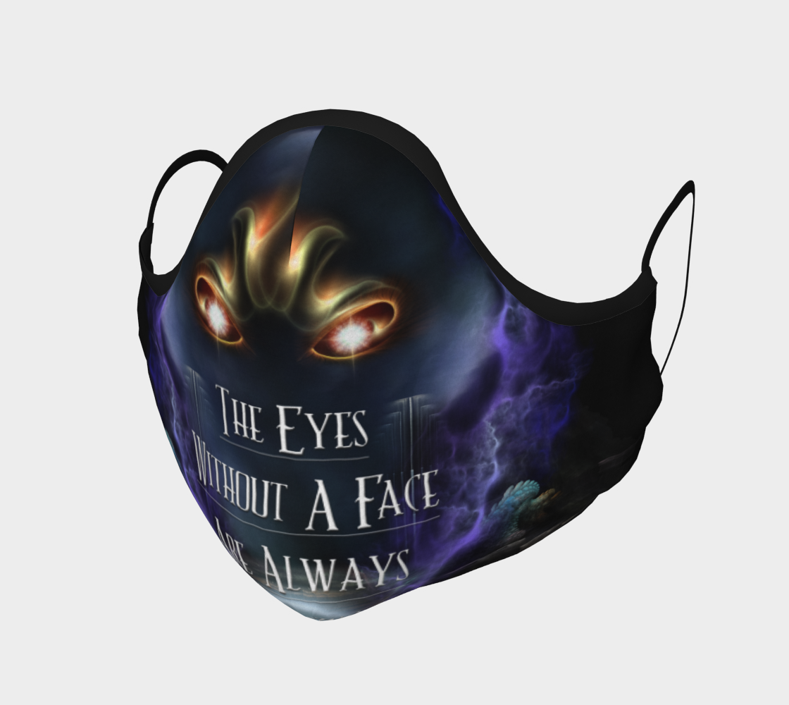 Eyes Without A Face ROO Fractal Art Face Mask preview #1