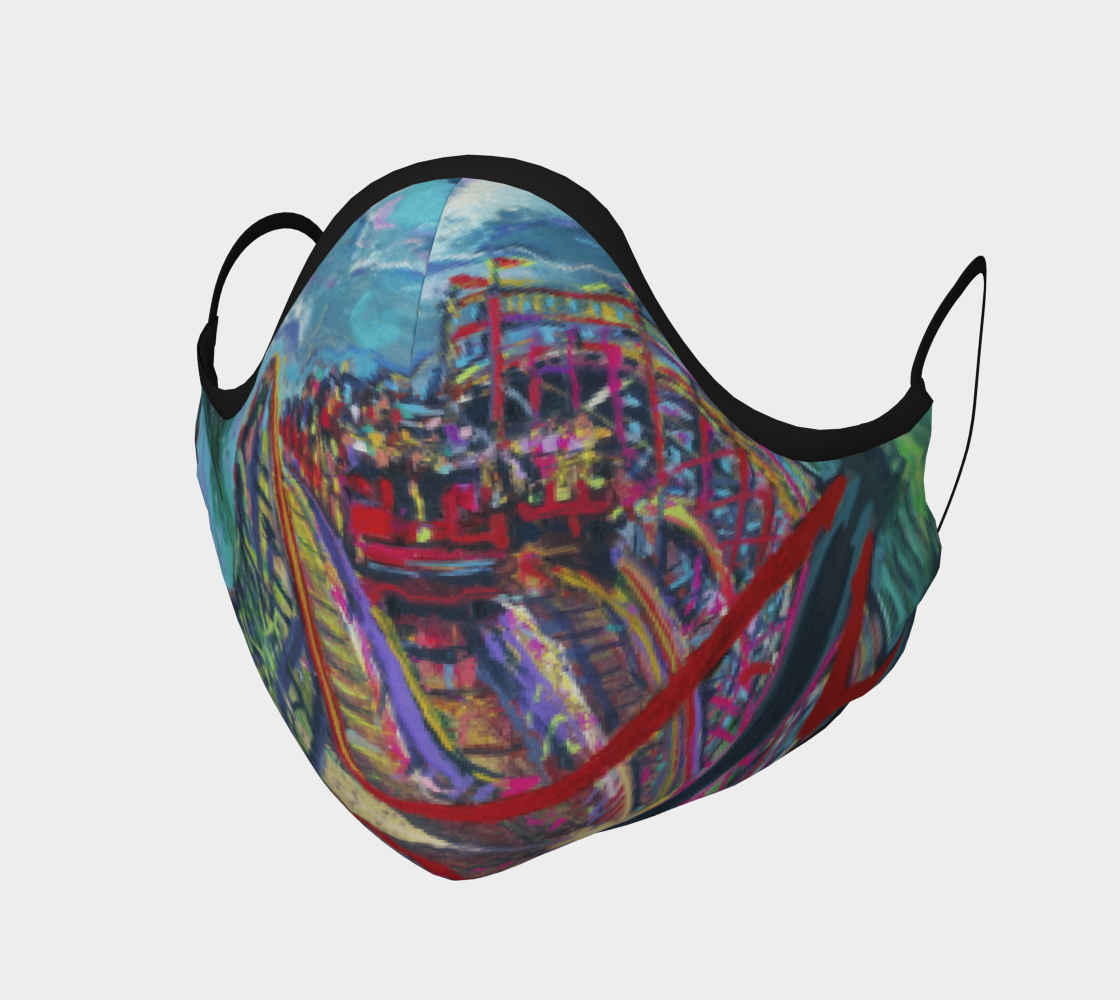 Racing Coaster Fanatical-Fan Face Mask preview #1