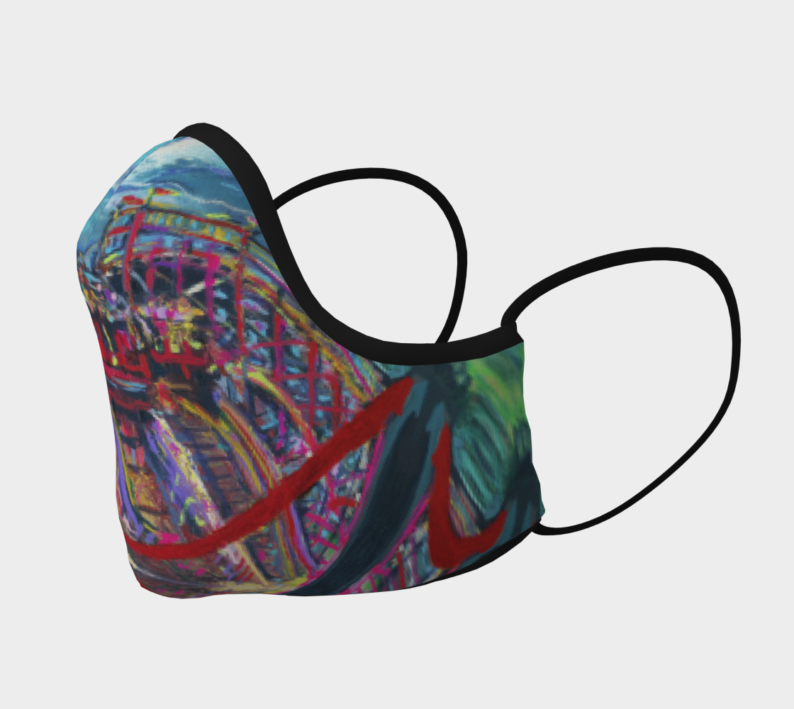 Racing Coaster Fanatical-Fan Face Mask preview #2