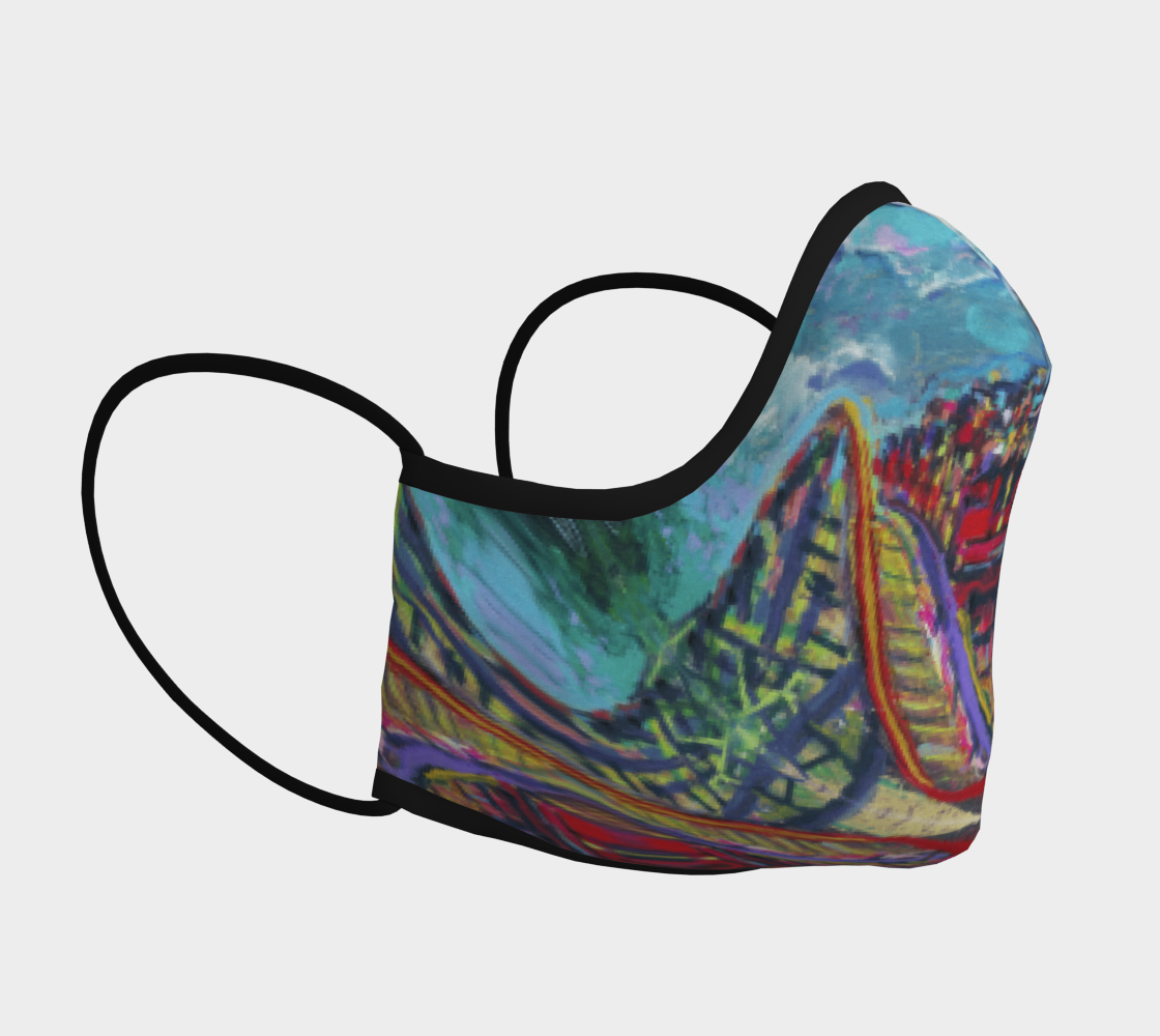 Racing Coaster Fanatical-Fan Face Mask preview #3