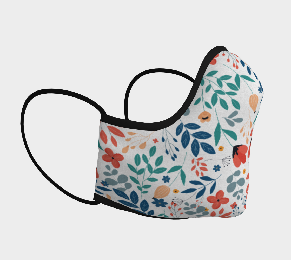 Colourful Floral Face Covering preview #3