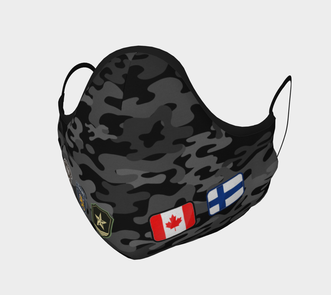 Black Camo Canada Finland Face Covering preview