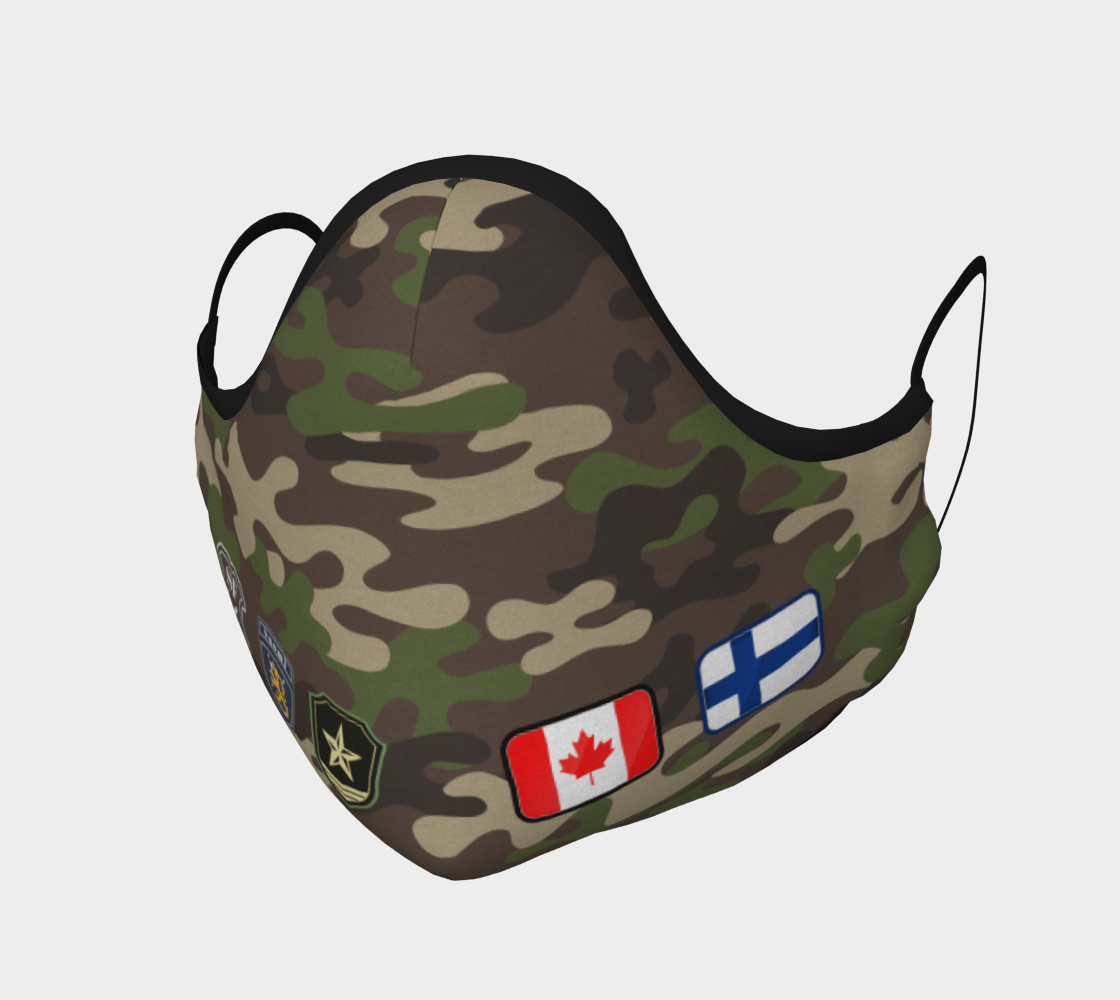 Brown Camo Canada Finland Face Covering preview