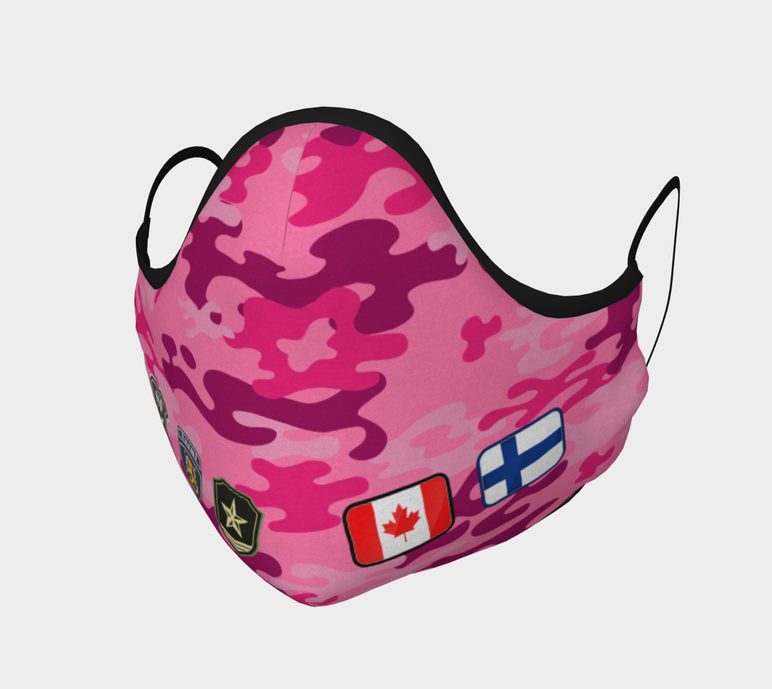 Pink Camo Canada Finland Face Covering preview