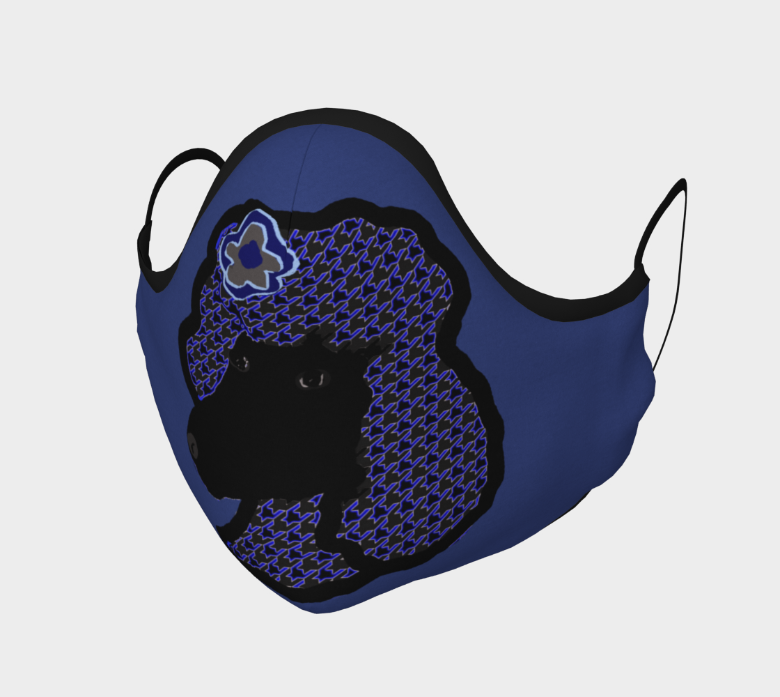 Face Mask Poodle Blue Pattern  preview