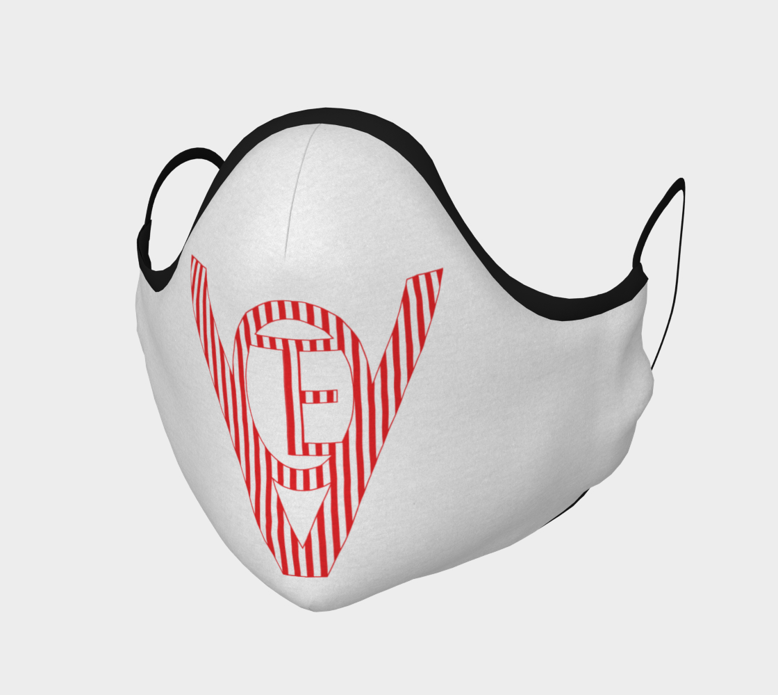 Aperçu de Vote Stripes Mask on White