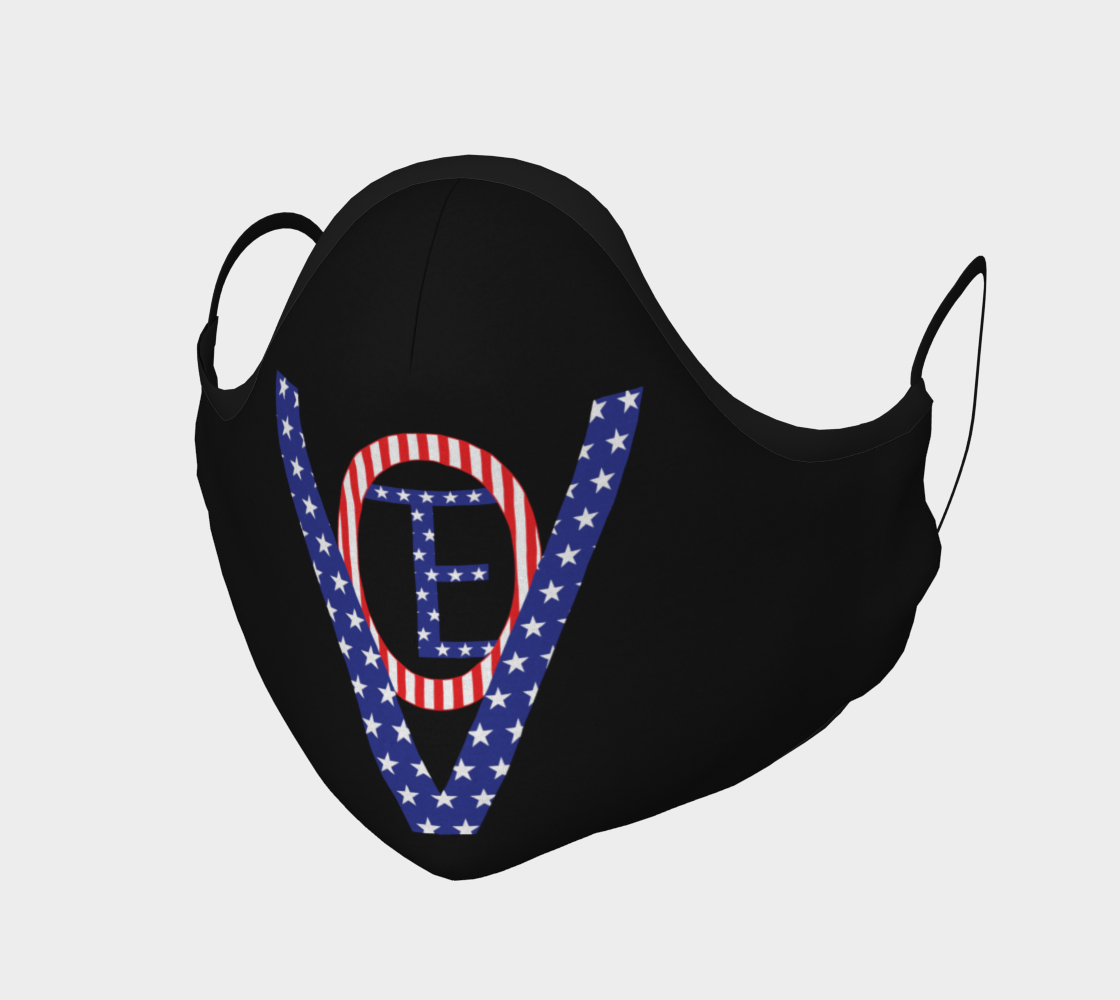 Vote Stars Stripes Mask on Black preview